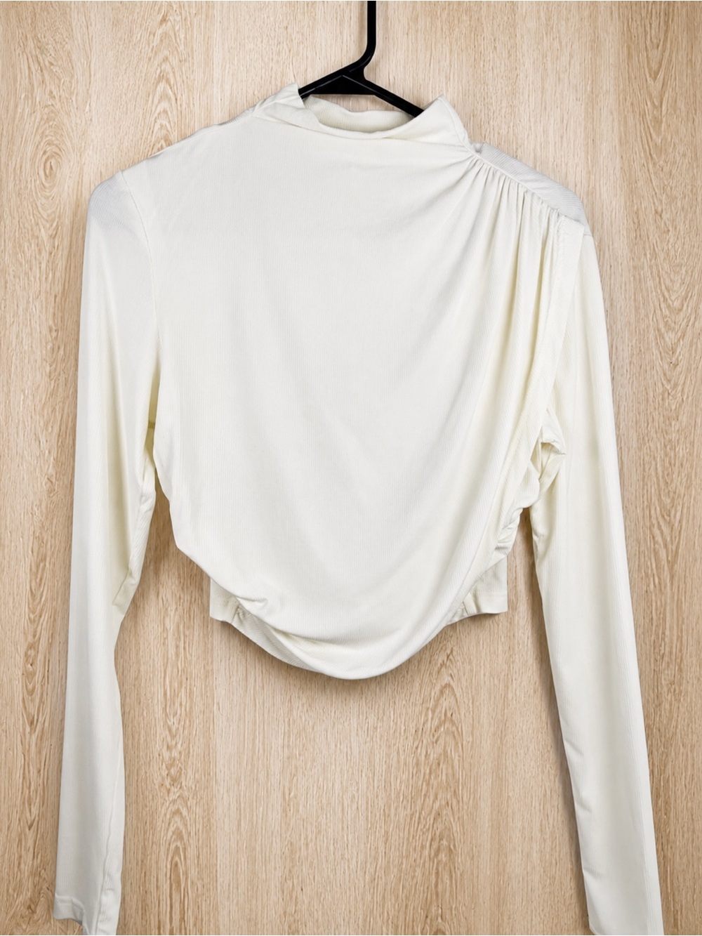 Significant Other White Long Sleeve Crop Top | Size 8 | Like-New